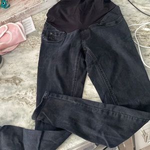 Indigo blue black XS maternity jeans